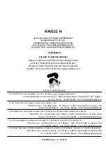 Ravaglioli RAV222 N Translation Of Original Instructions preview