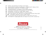 Preview for 12 page of RAVAK Chrome CR 022.00 Manual