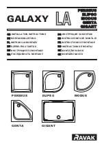 Preview for 1 page of RAVAK GALAXY LA ELIPSO Installation Instructions Manual