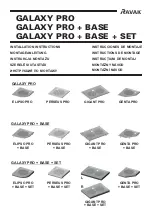 Preview for 1 page of RAVAK GALAXY PRO Series Installation Instructions Manual