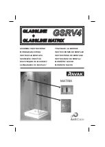 RAVAK GLASSLINE GSRV4 Assembly Instructions Manual preview