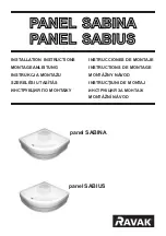 Preview for 1 page of RAVAK SABINA Series Installation Instructions Manual