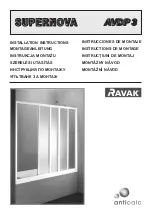 RAVAK SUPERNOVA AVDP 3 Installation Instructions Manual предпросмотр