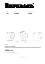 Preview for 1 page of Ravanson CB-1707 User Manual