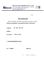 Preview for 31 page of Ravel RE - 104 Installation, Commissioning & Operating  Manual