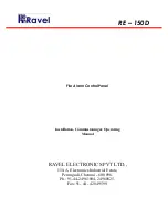 Preview for 1 page of Ravel RE 150D Installation, Commissioning & Operating  Manual