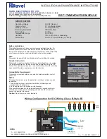 Ravel RE-717MM Installation And Maintenance Instructions preview