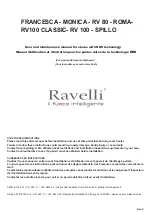 Ravelli Francesca User And Maintenance Manual preview