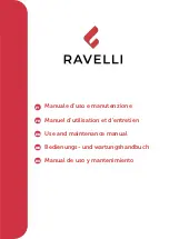 Ravelli HRV 180 PLUS Use And Maintenance Manual preview