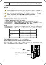 Preview for 104 page of Ravelli Infinity Plus 7 Use And Maintenance Manual