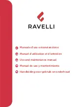 Ravelli MIA 90 Use And Maintenance Manual preview