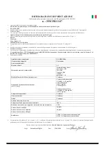 Preview for 5 page of Ravelli Vittoria C Deco Use And Maintenance Manual