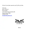 Предварительный просмотр 9 страницы Raven Audio Goldfinch Tabletop Audio System 2015 User Manual