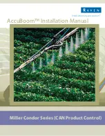 Raven AccuBoom Miller Condor Series Installation Manual предпросмотр