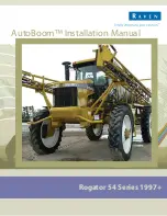 Raven AutoBoom Rogator 54 Series 1997+ Installation Manual preview