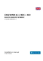 Raven CRX ROS-RS1 Installation Manual предпросмотр