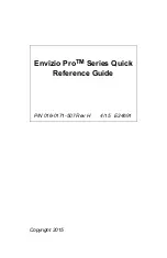 Preview for 1 page of Raven Envizio Pro Series Quick Reference Manual