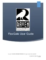 Preview for 1 page of Raven FlexGate 47800A-FLXG User Manual