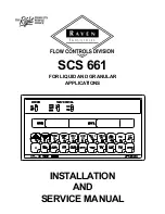 Preview for 1 page of Raven SCS 661 Installation And Service Manual