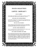 Preview for 35 page of Raven Spray Air 2010 Predator Instruction Manual
