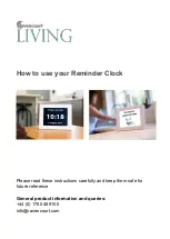 Ravencourt Rosebud Reminder Clock How To Use Manual preview