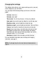 Preview for 13 page of Ravencourt Rosebud Reminder Clock How To Use Manual