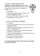 Preview for 14 page of Ravencourt Rosebud Reminder Clock How To Use Manual