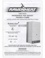Ravenheat RSF820/20T Installation And Servicing Manual preview
