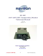 Raveon RF-7800W Technical Manual preview