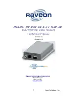 Raveon RV-D80-EB Technical Manual preview