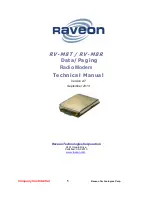 Raveon RV-M8T Technical Manual preview