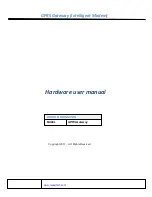 Preview for 1 page of Raviraj GPRS Gateway Hardware User Manual