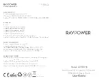 Ravpower PD Pioneer RP-PB096 User Manual preview