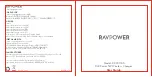 Preview for 1 page of Ravpower RP-PC083 User Manual