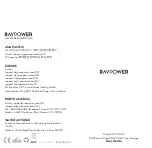 Preview for 1 page of Ravpower RP-VC007 User Manual