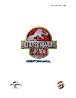 Raw Thrills Jurassic Park Arcade Operator'S Manual предпросмотр