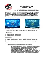 Raw Thrills PAC-MAN TICKET MANIA Service Bulletin preview