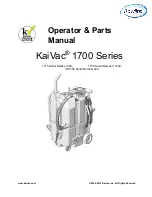 Rawlins KaiVac 1700 Series Operator'S & Parts Manual preview