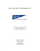 Ray Electric Outboards E2 Repair Manual preview