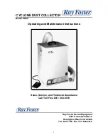 Ray Foster CDC2 Operating And Maintenance Instructions Manual preview