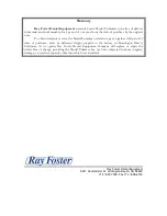 Preview for 9 page of Ray Foster MT10 Operating And Maintenance Instructions Manual