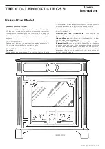 Preview for 2 page of Rayburn COALBROOKDALE GS3i User Instructions