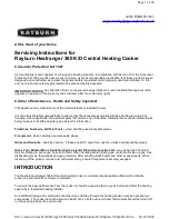 Rayburn Heatranger 360 K Servicing Instructions preview