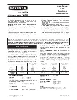 Предварительный просмотр 2 страницы Rayburn Heatranger 368K Installation And Servicing Instructions