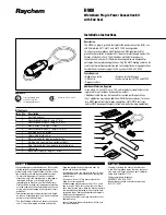 Preview for 1 page of Raychem H908 Installation Instructions Manual