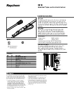 Raychem h910 Installation Instructions Manual preview