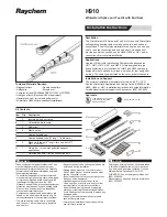 Raychem h910 Installation Instructions Manual preview