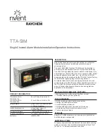 Raychem nvent TTA-SIM Installation & Operation Instructions preview