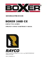 Rayco BOXER 385D CE Installation, Operator And Service Manual preview