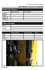 Предварительный просмотр 7 страницы Rayco C120R Operator, Service & Parts Manual